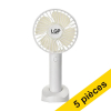Offre : 5x LGP ventilateur à main - blanc 828243 - 1