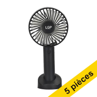 Offre : 5x LGP ventilateur à main - noir 828239