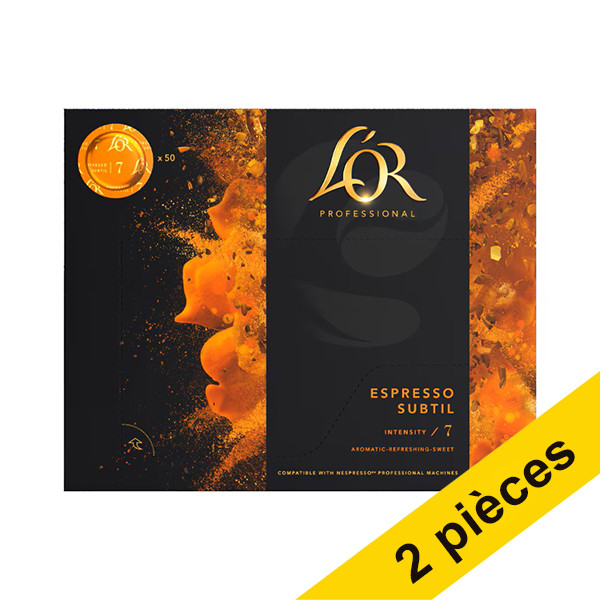 L'OR Espresso Offre : 2x L'OR Espresso Professional Subtil Intensity 7 (50 pièces)  423929 - 1
