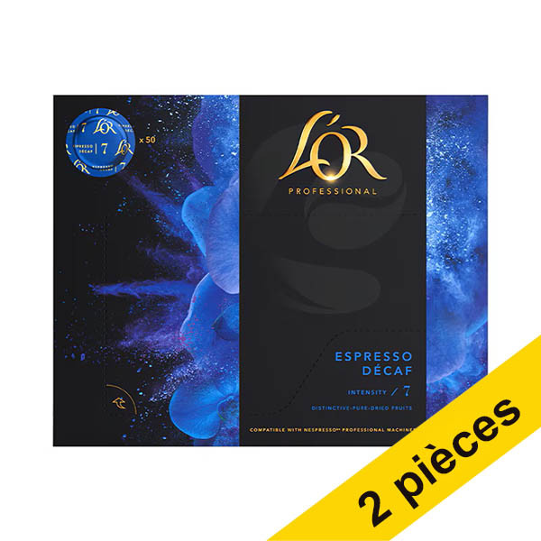 Offre : 2x L'OR Espresso Professionnal Decaf Intensity 7 (50 pièces) 423935 - 1