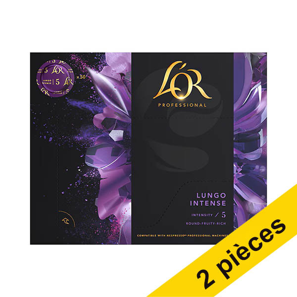 Offre : 2x L'OR Lungo Professional Intense Intensity 5 (50 pièces) 423933 - 1