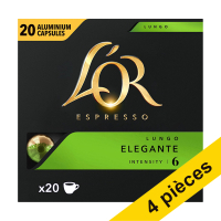 Offre : 4x L'OR Espresso Lungo Elegante capsules (20 pièces)