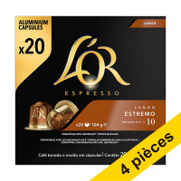Offre : 4x L'OR Espresso Lungo Estremo capsules (20 pièces)