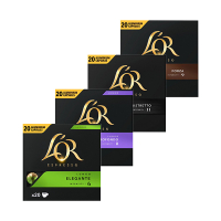 Offre combinée : L'OR Espresso capsules 4 saveurs (80 pièces)