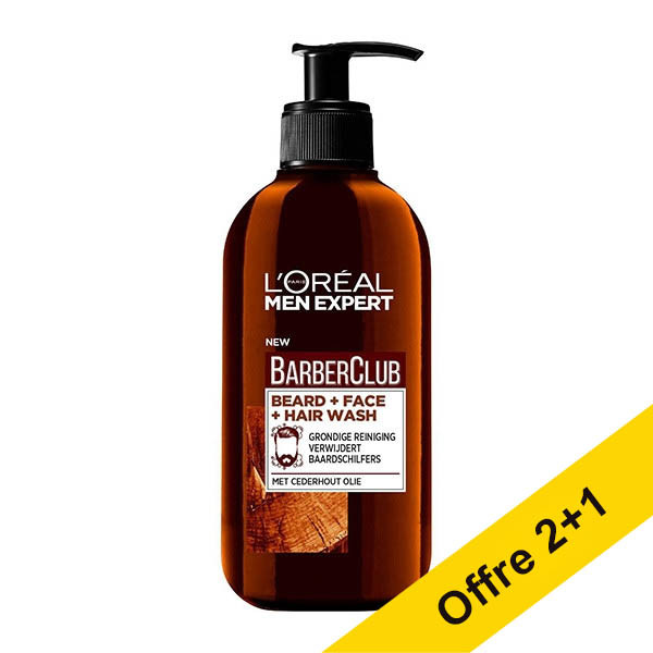 Offre : 3 x L'Oréal Men Expert Barber Club Wash Beard/Face (200 ml) SLO00257 - 1