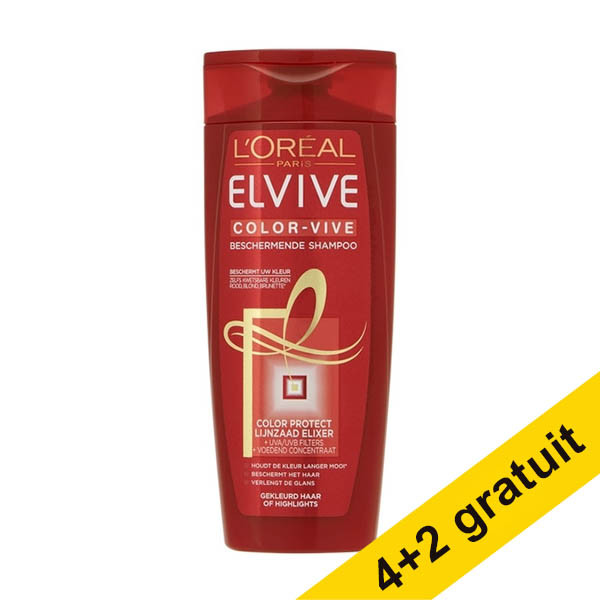 Offre : 6x L'Oréal Elvive Color-Vive shampooing (250 ml) SLO00242 - 1