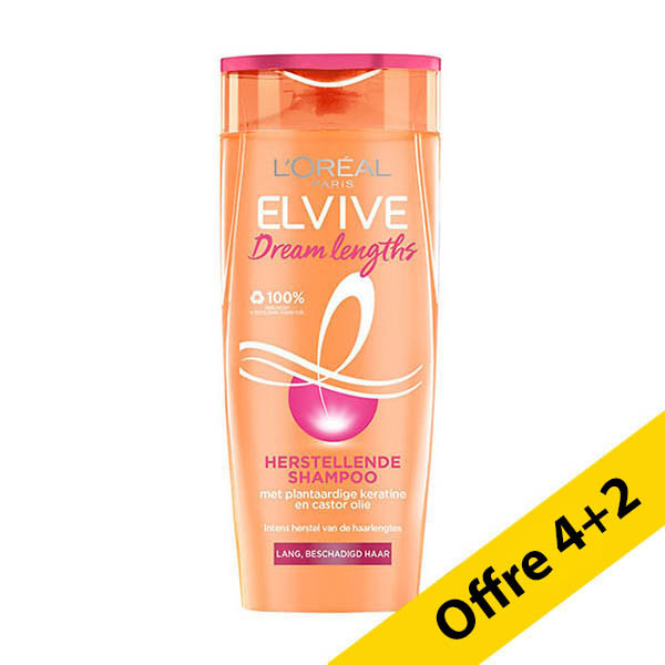 Offre : 6x L'Oréal Paris Elvive Dream Lengths shampooing réparateur (250 ml) SLO00244 - 1