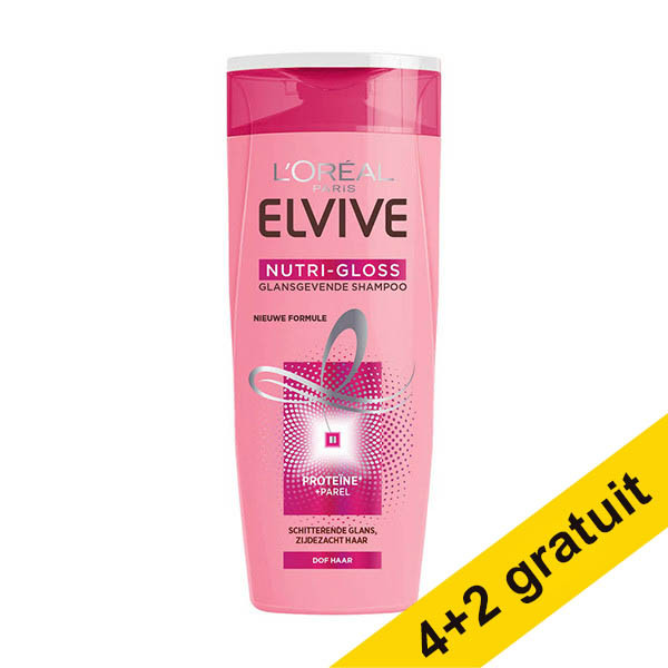 Offre : 6x L'Oréal Paris Elvive Nutri Gloss shampooing (250 ml) SLO00243 - 1