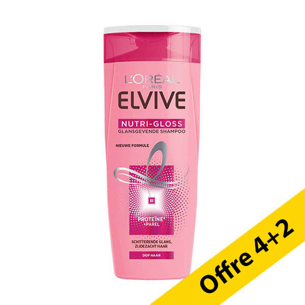 Offre : 6x L'Oréal Paris Elvive Nutri Gloss shampooing (250 ml) SLO00243 - 1