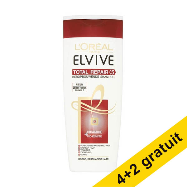 Offre : 6x L'Oréal Paris Elvive Total Repair 5 shampooing (250 ml) SLO00245 - 1