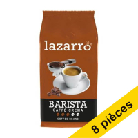 Offre : 8x Lazarro Caffé Barista grains de café torréfaction légère à moyenne 1 kg