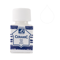 Lefranc Bourgeois Ceramic peinture pour verre et porcelaine 001 (50 ml) - blanc 210309 405118