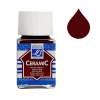 Lefranc Bourgeois Ceramic peinture pour verre et porcelaine 377 (50 ml) - rouge grenat