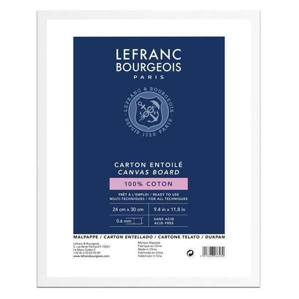 Lefranc Bourgeois Louvre carton entoilé 24 x 30 cm 806648 405150 - 1