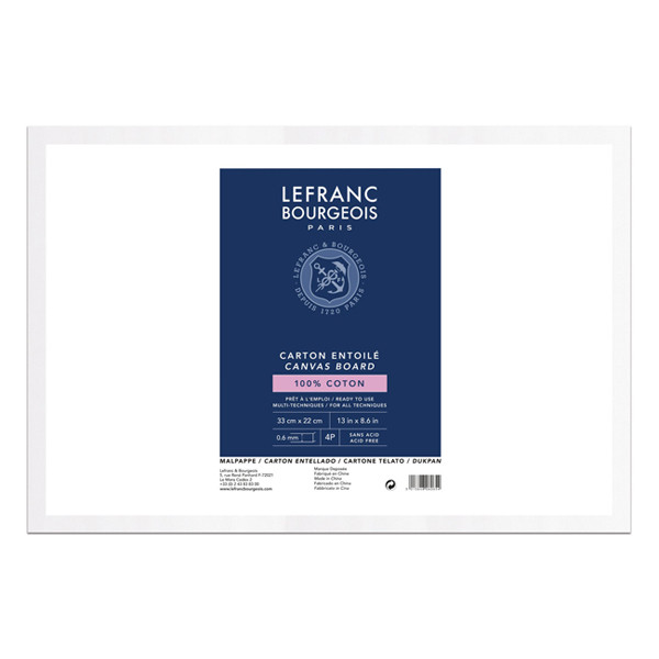Lefranc Bourgeois Louvre carton entoilé 33 x 22 cm 806065 405138 - 1