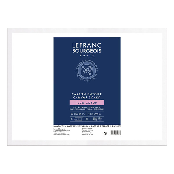 Lefranc Bourgeois Louvre carton entoilé 33 x 24 cm 806064 405137 - 1