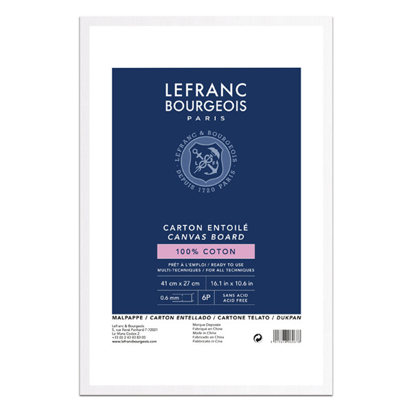 Lefranc Bourgeois Louvre carton entoilé 41 x 27 cm 806067 405140 - 1