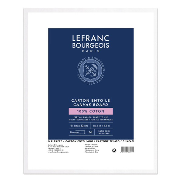 Lefranc Bourgeois Louvre carton entoilé 41 x 33 cm 806066 405139 - 1