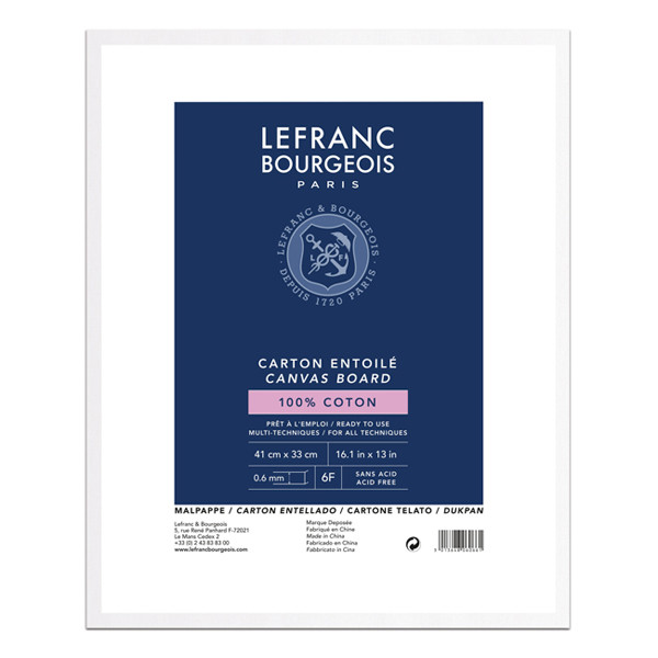 Lefranc Bourgeois Louvre carton entoilé 41 x 33 cm 806066 405139 - 1