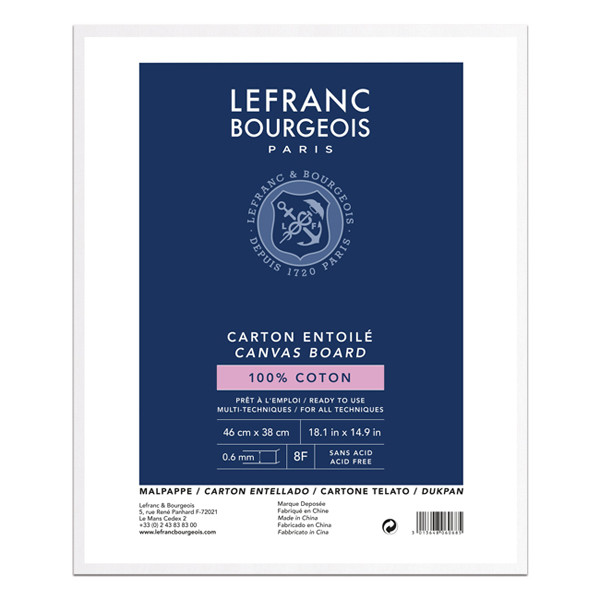 Lefranc Bourgeois Louvre carton entoilé 46 x 38 cm 806068 405141 - 1