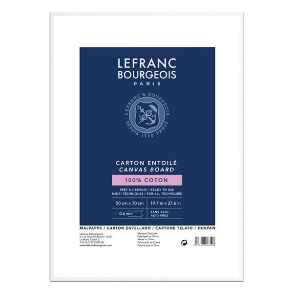 Lefranc Bourgeois Louvre carton entoilé 50 x 70 cm 806652 405154 - 1
