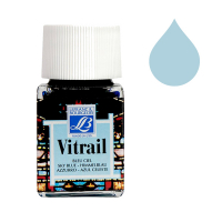 Lefranc Bourgeois Vitrail peinture pour verre et porcelaine 028 (50 ml) - bleu ciel 405094