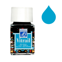 Lefranc Bourgeois Vitrail peinture pour verre et porcelaine 087 (50 ml) - cyan 210793 405112