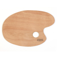 Lefranc Bourgeois palette en bois ovale 33 x 22 cm 350215 405136