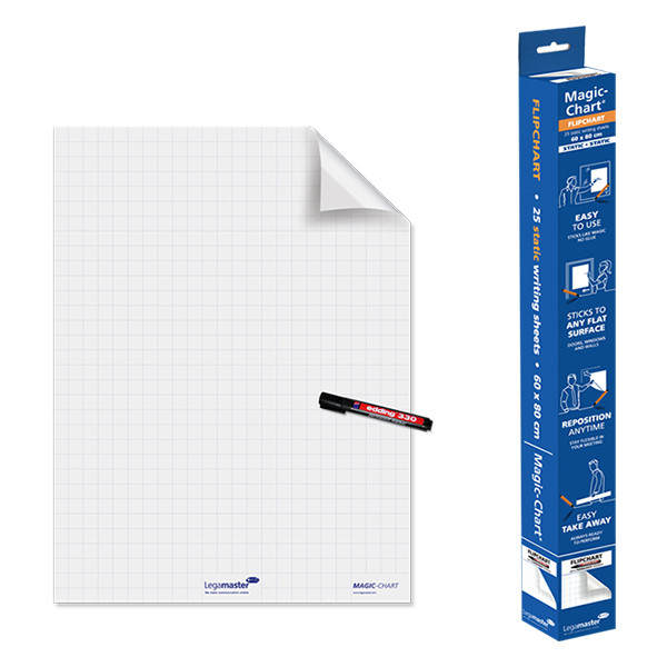 Legamaster Magic-Chart film chevalet de conférence 60 x 80 cm (25 feuilles) 7-159000 262000 - 1