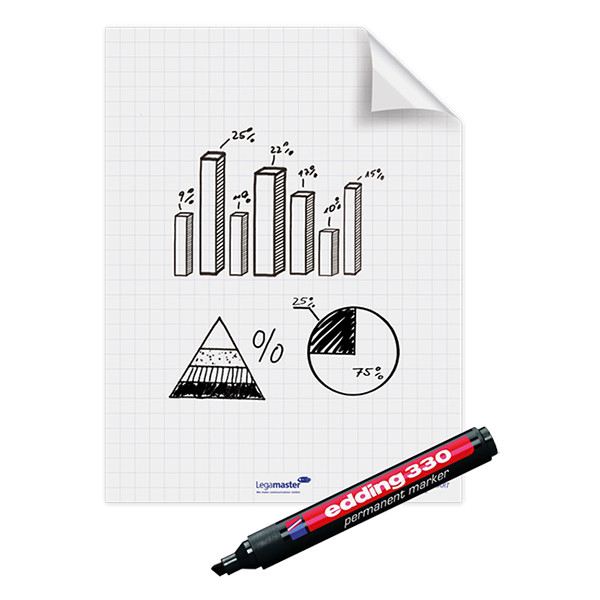 Legamaster Magic-Chart film chevalet de conférence 60 x 80 cm (25 feuilles) 7-159000 262000 - 4