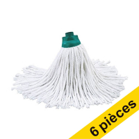 Offre : 6x Leifheit Classic tête à franges de rechange en coton (8,5 x 8,5 x 31 cm)