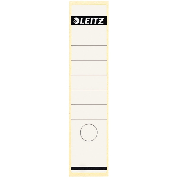 Leitz 1640 étiquettes de dos auto-adhésives larges 61 x 285 mm (10 pièces) - blanc 16400001 211028 - 1