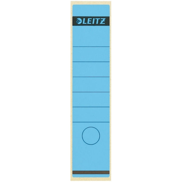 Leitz 1640 étiquettes de dos auto-adhésives larges 61 x 285 mm (10 pièces) - bleu 16400035 211034 - 1