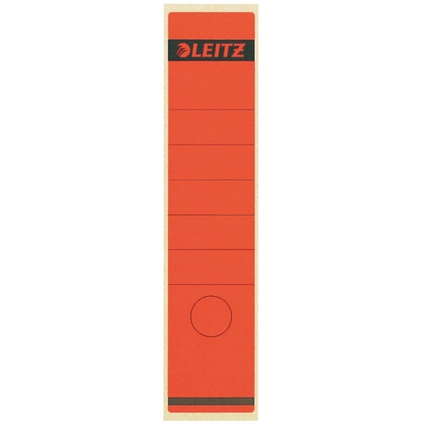 Leitz 1640 étiquettes de dos auto-adhésives larges 61 x 285 mm (10 pièces) - rouge 16400025 211032 - 1
