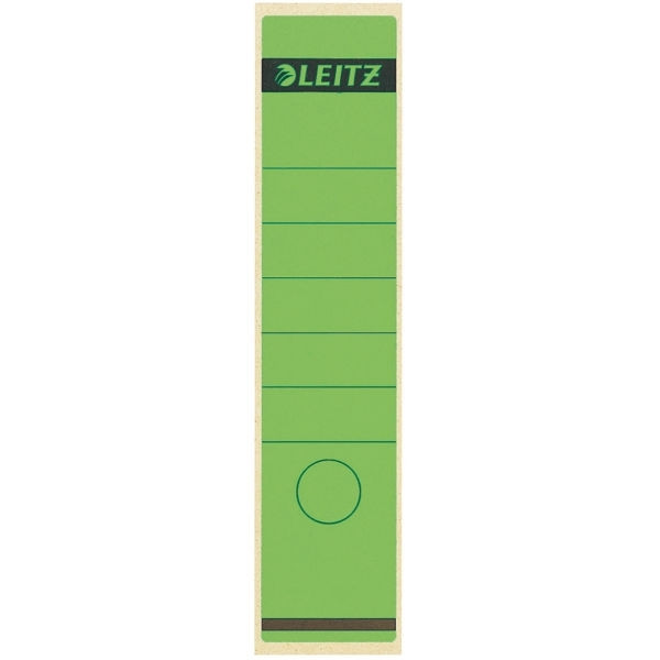 Leitz 1640 étiquettes de dos auto-adhésives larges 61 x 285 mm (10 pièces) - vert 16400055 211036 - 1