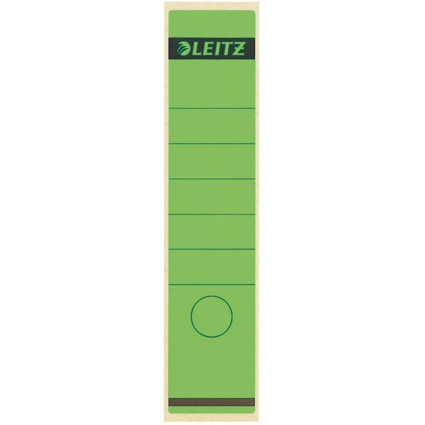 Leitz 1640 étiquettes de dos auto-adhésives larges 61 x 285 mm (10 pièces) - vert 16400055 211036 - 1