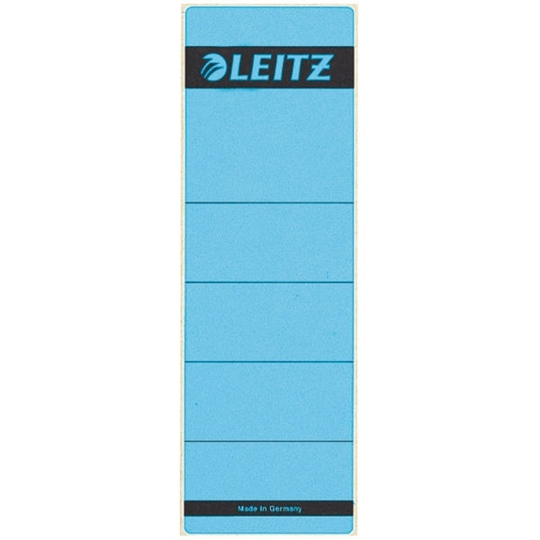 Leitz 1642 étiquettes de dos autocollantes larges 61 x 191 mm (10 pièces) - bleu 16420035 211022 - 1