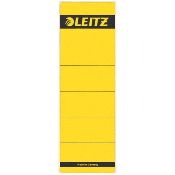 Leitz 1642 étiquettes de dos autocollantes larges 61 x 191 mm (10 pièces) - jaune 16420015 211018 - 1