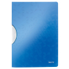 Leitz 4185 WOW ColorClip chemise à clip - bleu métallisé