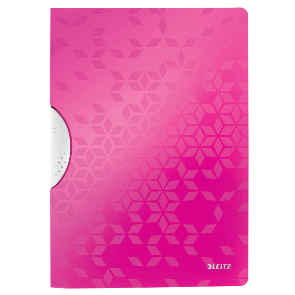 Leitz 4185 WOW ColorClip chemise à clip 30 feuilles - rose métallisé 41850023 211901 - 1