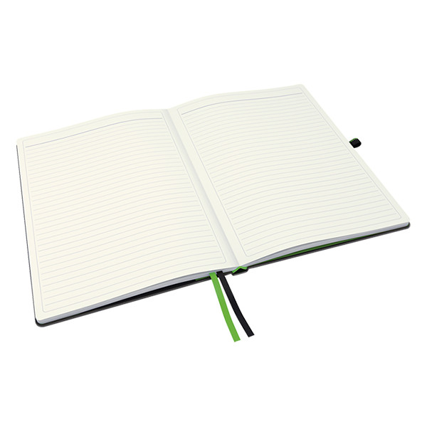 Leitz 4472 cahier broché A4 à lignes 96 g/m² 80 feuilles - noir 44720095 211530 - 5