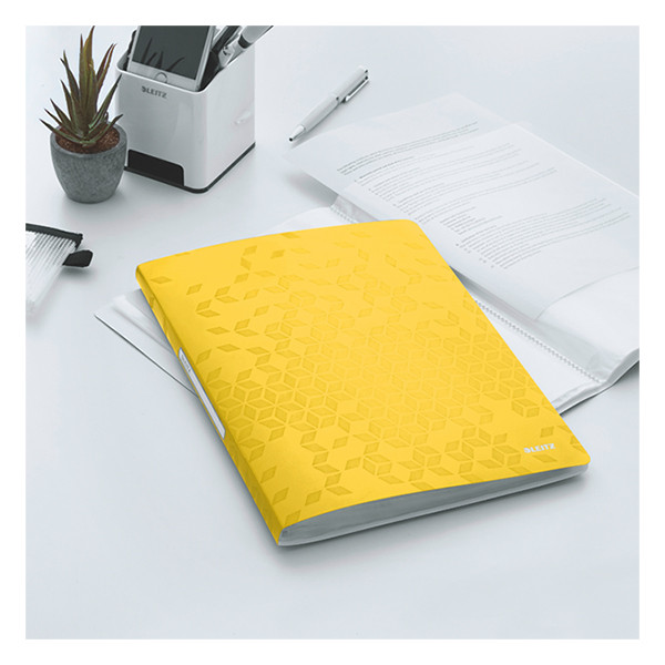 Leitz 4631 WOW album de présentation A4 (20 pochettes) - jaune 46310016 226152 - 2