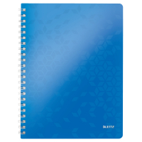 Leitz 4637 WOW cahier à spirale A4 ligné 80 g/m² 80 feuilles - bleu métallisé 46370036 211982