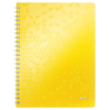 Leitz 4637 WOW cahier à spirale A4 ligné 80 g/m² 80 feuilles - jaune