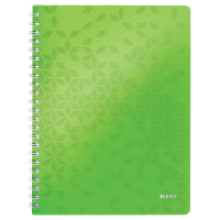 Leitz 4638 WOW cahier à spirale A4 quadrillé 80 g/m² 80 feuilles (4 trous) - vert 46380054 226222