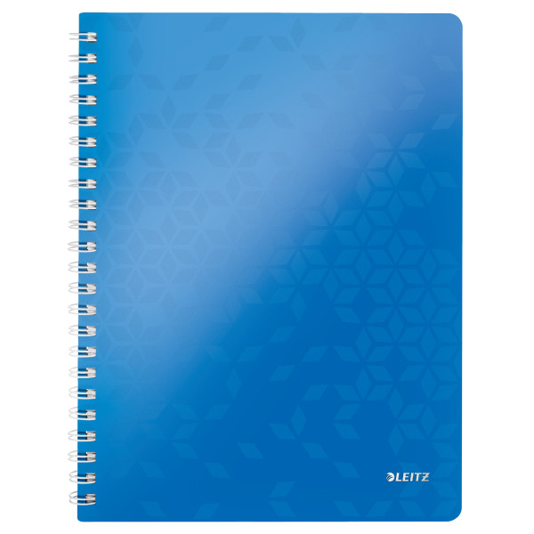 Leitz 4638 WOW cahier à spirale quadrillé A4 80 g/m² 80 feuilles (4 trous) - bleu métallisé 46380036 211988 - 1