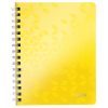 Leitz 4639 WOW cahier à spirale A5 ligné 80 g/m² 80 feuilles (2 trous) - jaune