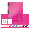 Leitz 4639 WOW cahier à spirale A5 ligné 80 g/m² 80 feuilles (2 trous) - rose métallisé 46390023 211993 - 5