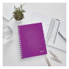 Leitz 4639 WOW cahier à spirale A5 ligné 80 g/m² 80 feuilles (2 trous) - violet métallisé 46390062 211997 - 2