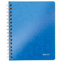 Leitz 4641 WOW cahier à spirale quadrillé A5 80 g/m² 80 feuilles - bleu métallisé 46410036 226001
